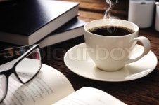 Coffee and books | Stock image | Colourbox