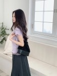 컬러위드클로젯 핀터버튼t (5컬러🌈여리핏,레이어드룩,펀칭반팔t)