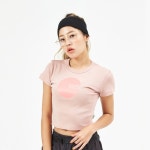 셀피쉬 SELFISH 써클 로고 크롭탑 (SBS2TS02) (PINK)