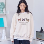 낫띵이즈베럴댄미(NOTHING IS BETTER THAN ME) BUTTERFLY SWEATSHIRTS_CREAM | GVG 스토어. 전 세계직배송.