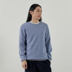 analog mood 라쿤 칼라 투 라인 니트 (블루) | GVG STORE K-POP, K-MODE GESCHÄFT. Weltweite Direktlieferung.