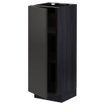 METOD base cabinet with shelves, black/Nickebo matt anthracite, 30x37 cm - IKEA Ireland METOD base cabinet with shelves, black...