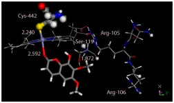 The Grapefruit Effect: Interaction between Cytochrome P450 and Coumarin Food Components, Bergamottin, Fraxidin and Osthole. X-ray...