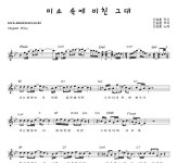 키미소파운데이션 | 신승훈 미소 속에 비친 그대 Bb키 악보 신승훈 미소 속에 비친 그대 Bb키 악보