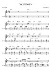 COUNTDOWN - Jazz 드럼 (멜로디+드럼+코드+반주) 악보, 무료 반주기 프로그램
