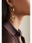 에트큐 | LAURA LOMBARDI Santina gold-plated hoop earrings | NET-A-PORTER