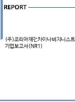 (주)코리아재팬차이나비지니스트래블 기업보고서(NR1) - 기업요약보고서 (주)코리아재팬차이나비지니스트래블 기업보고서(NR1)
