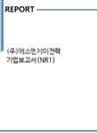 (주)에스앤제이전력 기업보고서(NR1) - 기업요약보고서 (주)에스앤제이전력 기업보고서(NR1)