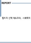 합리적 선택 제도주의 사회학적 제도주의 - 사회과학 합리적 선택 제도주의 사회학적 제도주의 대학레포트 사회과학