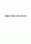 태평양 주식회사 재무 상태 분석