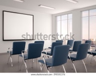 세미나를 위한 화이트보드가 있는 빈 회의실 스톡 일러스트 390501376 | Shutterstock