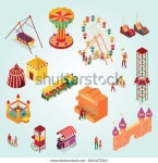 Amusement Park Circus Entertainments Street Food 스톡 벡터(로열티 프리) 2641672361 | Shutterstock