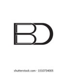 초기 문자 bd 또는 db 로고 스톡 벡터(로열티 프리) 1855348525 | Shutterstock