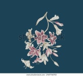 아름 다운 섬유 다색 꽃 소프트 스톡 벡터(로열티 프리) 2469768703 | Shutterstock