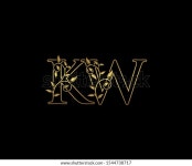 Golden Letter K W Kw Vintage 스톡 벡터(로열티 프리) 1544738717 | Shutterstock