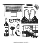 Hand Drawn Fashion Illustration Creative Ink 스톡 벡터(로열티 프리) 709459945 | Shutterstock