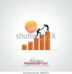 행복 한 우정의 날 창조적 인 스톡 벡터(로열티 프리) 2464875571 | Shutterstock