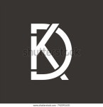 Kd Logo Dk Logo Initial Letter 스톡 벡터(로열티 프리) 742041610 | Shutterstock