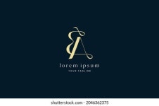 Letter AY YA 로고 디자인 스톡 벡터(로열티 프리) 2046363734 | Shutterstock
