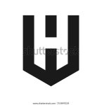Letter H W Vector Logo 스톡 벡터(로열티 프리) 755849224 | Shutterstock