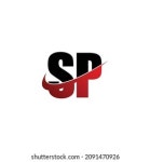 SP 음수 공백 문자 로고 빨간색 스톡 벡터(로열티 프리) 353492801 | Shutterstock
