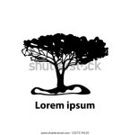 굿트리온(Good Tree On) | Silhouette Tree On White Good Logo 스톡 벡터(로열티 프리) 1057174610 | Shutterstock