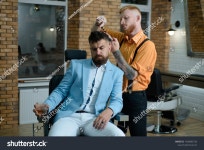 SCISSORS HAIR SARONG by 가위손 | Master Hairdresser Does Hairstyle Style Scissors 스톡 사진 1428083726 | Shutterstock
