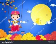 Happy Chuseok Vector Illustration Full Moon 스톡 벡터(로열티 프리) 1496645006 | Shutterstock