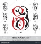 에스씨제이가구마트 | Vintage Monograms Sj Sa Sc Sf 스톡 벡터(로열티 프리) 150760982 | Shutterstock