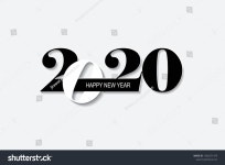 Happy New Year Card 2020 Main 스톡 벡터(로열티 프리) 1606271479 | Shutterstock