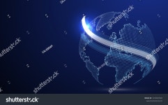 3D 지구 그래픽은 세계 무역을 나타내는 스톡 벡터(로열티 프리) 1676697040 | Shutterstock