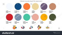 202021년 봄 및 여름의 패션 색상 스톡 벡터(로열티 프리) 1761555200 | Shutterstock