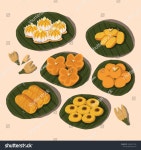 상서로운 태국 디저트 (카놈 완 타이) 스톡 벡터(로열티 프리) 1840321930 | Shutterstock
