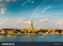 왓 아룬(Wat Arun), 차오 프라야 강(Chao 스톡 사진 1872241363 | Shutterstock