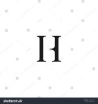 모던추상의 고전 문자 h 기호 벡터 스톡 벡터(로열티 프리) 1999921421 | Shutterstock