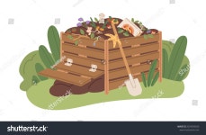 유기농 바이오 폐기물로 가득 찬 퇴비 스톡 벡터(로열티 프리) 2029395620 | Shutterstock