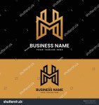 HM MH 편지 고정 그램 초기 스톡 벡터(로열티 프리) 2096512015 | Shutterstock
