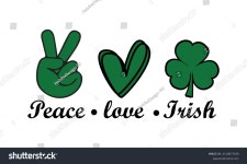 평화를 사랑하는 아이리쉬, 샴록 svg, 성 스톡 벡터(로열티 프리) 2130677030 | Shutterstock