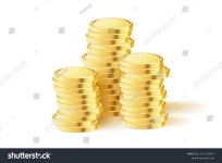 금화 스택 현실적인 황금 돈 누적 스톡 벡터(로열티 프리) 2271359217 | Shutterstock