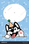 시베리아허스키냉면 수원대점 | 파티 모자와 귀여운 시베리아 허스키 흔들기 스톡 벡터(로열티 프리) 2477932695 | Shutterstock