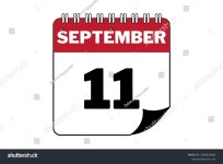11 9월 달력 날짜 텍스트 검정, 스톡 일러스트 2486829069 | Shutterstock