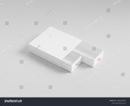 슬라이드 오픈 박스 mockup, 흰색 깨끗한 스톡 일러스트 2546507485 | Shutterstock