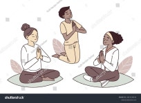 마인드4-월드요가명상협회 | Experience Mindfulness Through Yoga Meditation Stretching 스톡 벡터(로열티 프리) 2615134141 | Shutterstock