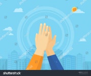 두 손은 하이파이브를 해서 일을 잘 스톡 벡터(로열티 프리) 272656040 | Shutterstock