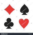 Card Suits 스톡 벡터(로열티 프리) 593735132 | Shutterstock