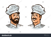 해피 쿡, 요리사 로고, 라벨디자인 메뉴 스톡 벡터(로열티 프리) 702904219 | Shutterstock