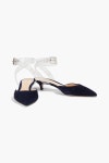 GIANVITO ROSSI PVC-trimmed suede pumps | THE OUTNET
