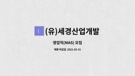 효신이엔씨 | (유)세경산업개발 : 영업직(MAS) 모집 | 더팀스 영업직(MAS) 모집 by (유)세경산업개발