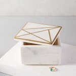west elm 마블 브라스 지오 주얼리 박스_스퀘어