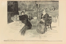 Sympathetic plain friend to inconsolable young widow (1893-1900) by Charles Dana Gibson Painting | WikiArt Store